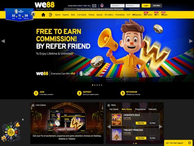 WE88 Live Casino: Play with Real Dealers